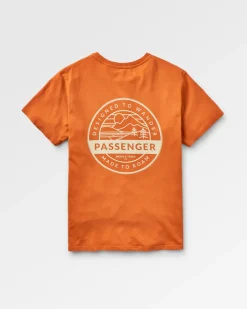 T-Shirts & Tank Tops|T-Shirts & Tank Tops|Passenger Odyssey Recycled Cotton T-Shirt - Burnt Orange BurntOrange