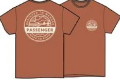 T-Shirts & Tank Tops|T-Shirts & Tank Tops|Passenger Odyssey Recycled Cotton T-Shirt - Burnt Orange BurntOrange