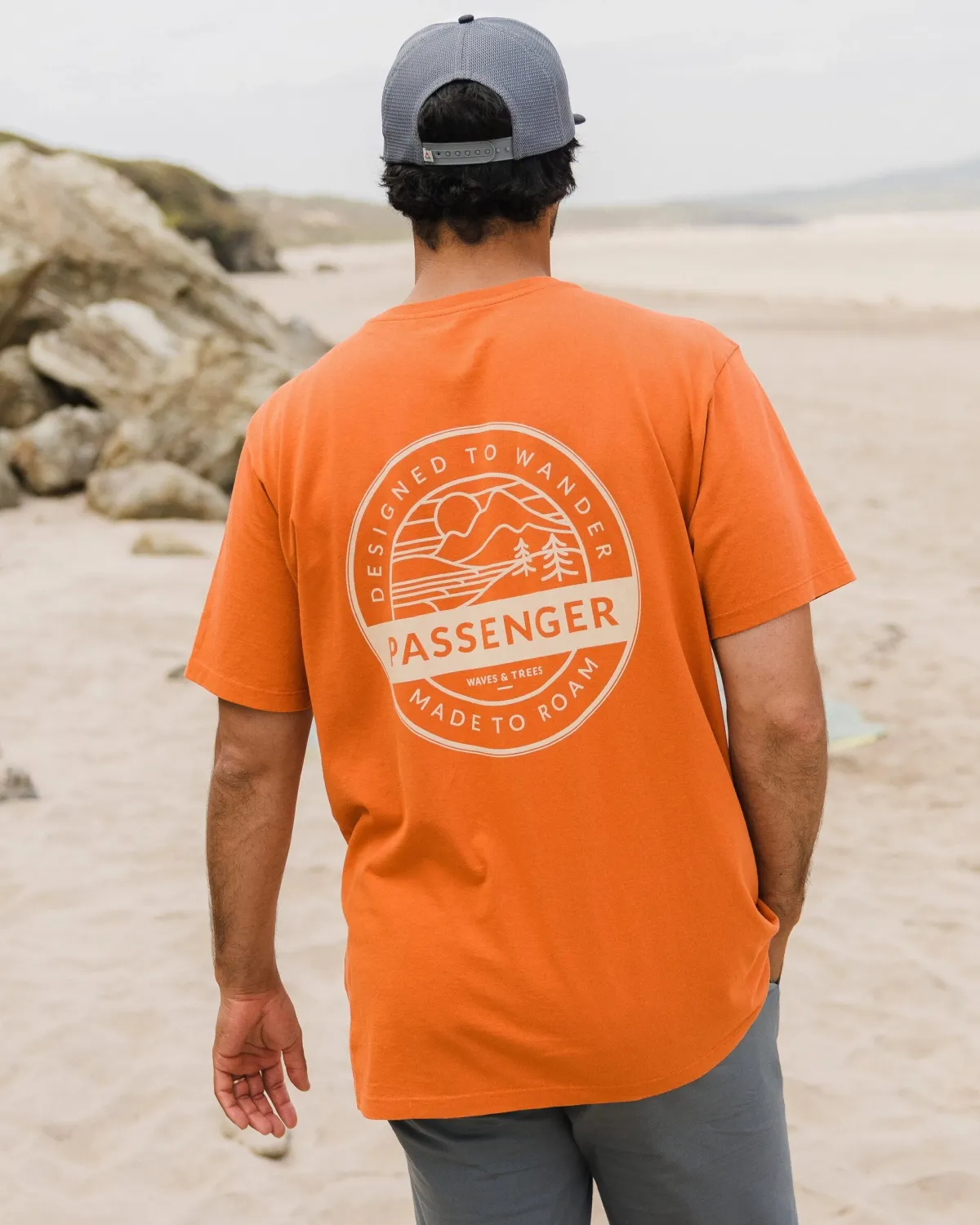 T-Shirts & Tank Tops|T-Shirts & Tank Tops|Passenger Odyssey Recycled Cotton T-Shirt - Burnt Orange BurntOrange