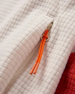 Outdoor Active|Passenger Off Trail Recycled Grid Polar Fleece - Red Ochre/Birch RedOchre/Birch