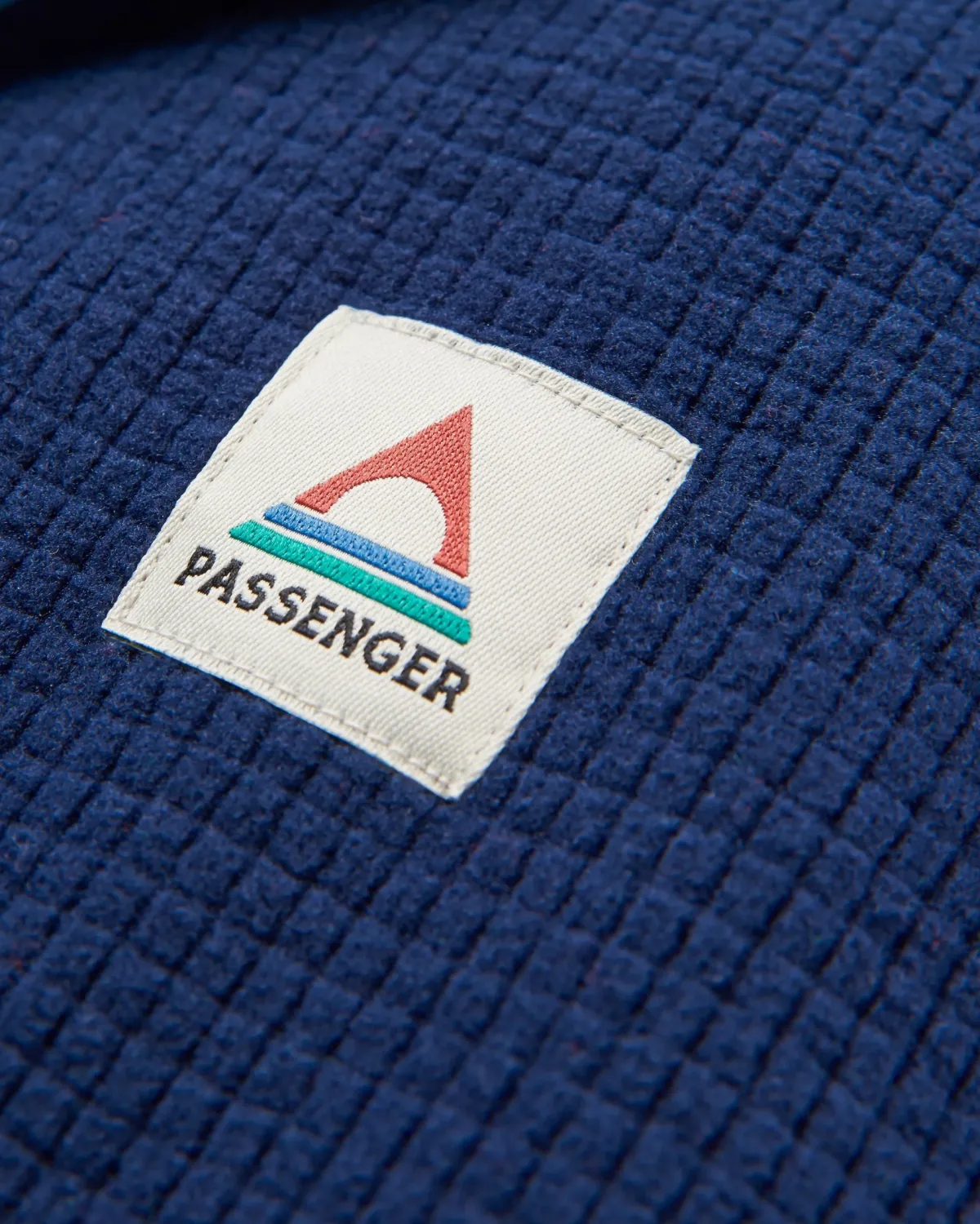 Outdoor Active|Passenger Off Trail Recycled Grid Polar Fleece - Rich Navy/Green Lake RichNavy/GreenLake