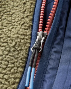 Fleece|Fleece|Passenger Offgrid 2.0 Half Zip Recycled Sherpa Fleece - Khaki Green KhakiGreen