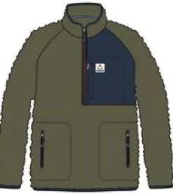 Fleece|Fleece|Passenger Offgrid 2.0 Half Zip Recycled Sherpa Fleece - Khaki Green KhakiGreen