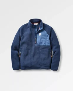 Fleece|Fleece|Passenger Offgrid 2.0 Half Zip Recycled Sherpa Fleece - Rich Navy RichNavy