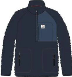 Fleece|Fleece|Passenger Offgrid 2.0 Half Zip Recycled Sherpa Fleece - Rich Navy RichNavy