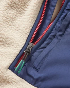 Fleece|Fleece|Passenger Offgrid 2.0 Half Zip Recycled Sherpa Fleece - Oatmeal/Navy Oatmeal/Navy