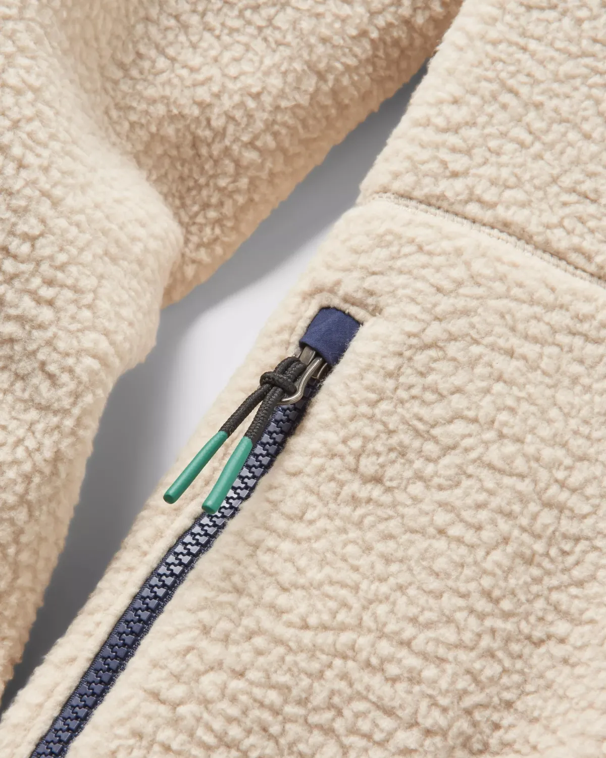 Fleece|Fleece|Passenger Offgrid 2.0 Half Zip Recycled Sherpa Fleece - Oatmeal/Navy Oatmeal/Navy