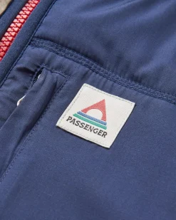 Fleece|Fleece|Passenger Offgrid 2.0 Half Zip Recycled Sherpa Fleece - Oatmeal/Navy Oatmeal/Navy