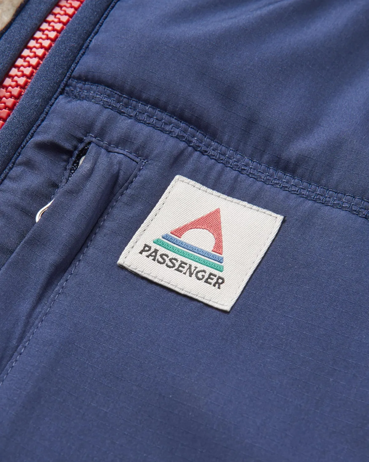 Fleece|Fleece|Passenger Offgrid 2.0 Half Zip Recycled Sherpa Fleece - Oatmeal/Navy Oatmeal/Navy