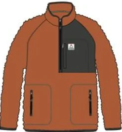 Fleece|Fleece|Passenger Offgrid 2.0 Half Zip Recycled Sherpa Fleece - Glazed Ginger GlazedGinger