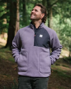 Fleece|Fleece|Passenger Offgrid 2.0 Half Zip Recycled Sherpa Fleece - Dusty Lilac DustyLilac