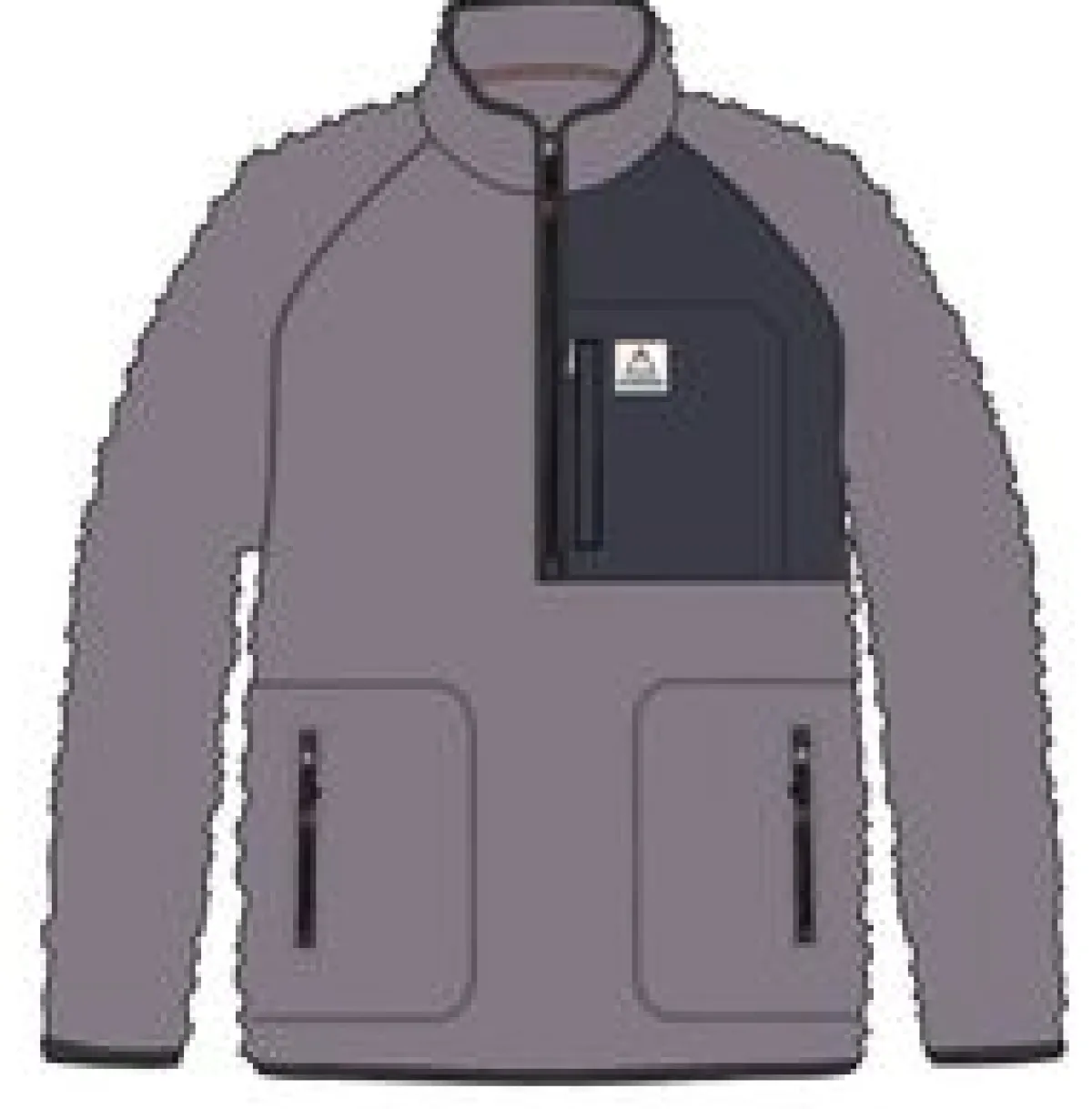 Fleece|Fleece|Passenger Offgrid 2.0 Half Zip Recycled Sherpa Fleece - Dusty Lilac DustyLilac