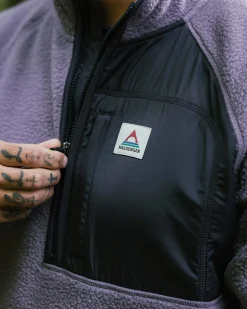 Fleece|Fleece|Passenger Offgrid 2.0 Half Zip Recycled Sherpa Fleece - Dusty Lilac DustyLilac