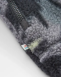 Fleece|Fleece|Passenger Offgrid 2.0 Half Zip Recycled Sherpa Fleece - Abstract Mountain Charcoal AbstractMountainCharcoal