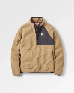 Fleece|Fleece|Passenger Offgrid 2.0 Half Zip Recycled Sherpa Fleece - Biscuit