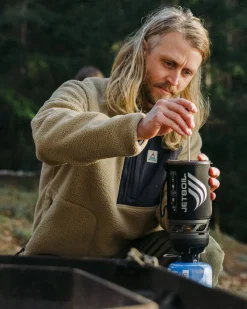 Fleece|Fleece|Passenger Offgrid 2.0 Half Zip Recycled Sherpa Fleece - Biscuit