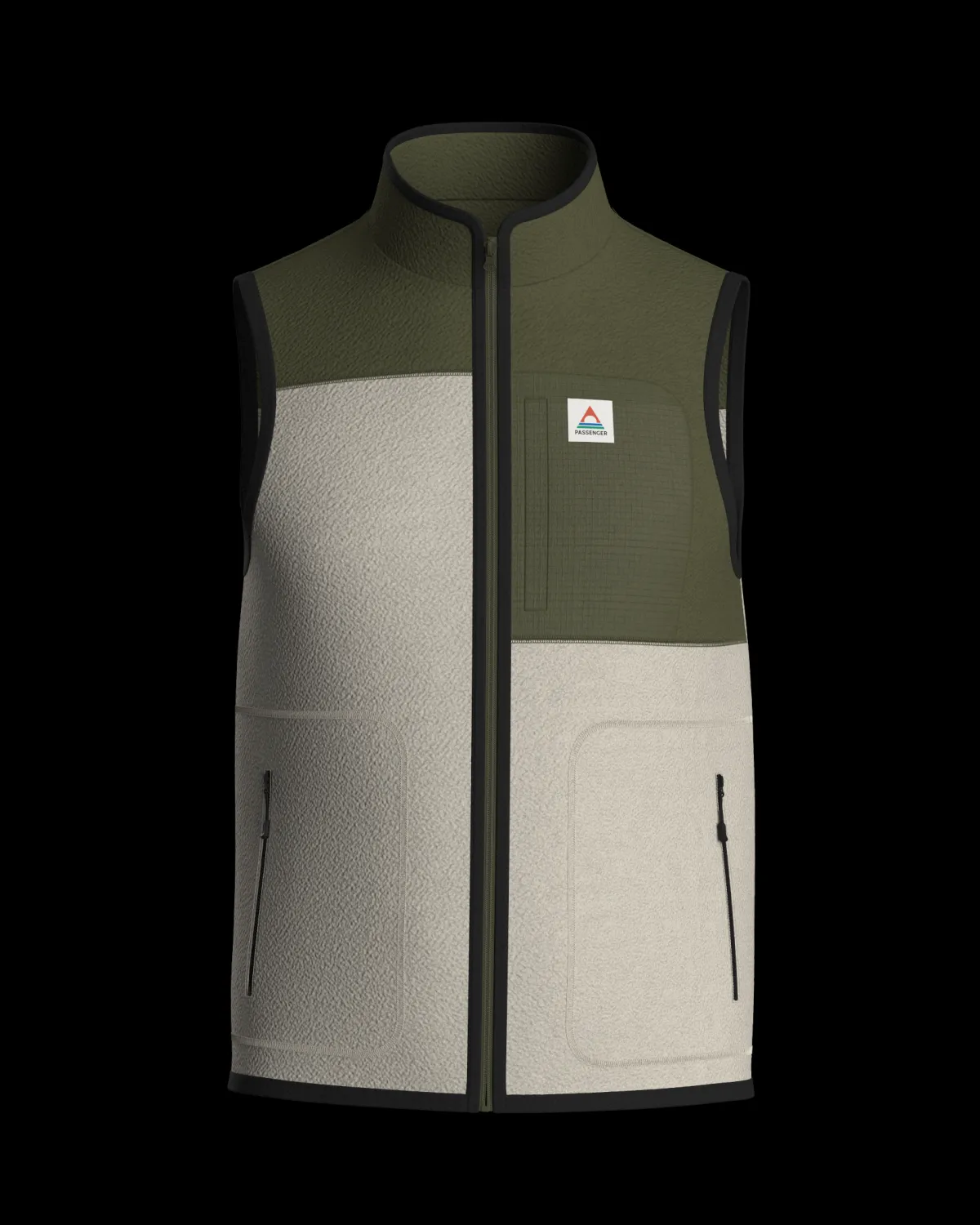 Fleece|Fleece|Passenger Offgrid Recycled Sherpa Fleece Vest - Oatmeal/Khaki Oatmeal/Khaki