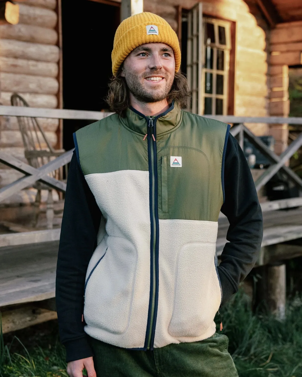 Fleece|Fleece|Passenger Offgrid Recycled Sherpa Fleece Vest - Oatmeal/Khaki Oatmeal/Khaki
