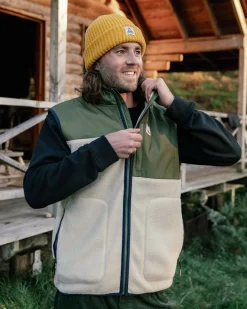 Fleece|Fleece|Passenger Offgrid Recycled Sherpa Fleece Vest - Oatmeal/Khaki Oatmeal/Khaki