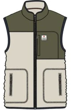 Fleece|Fleece|Passenger Offgrid Recycled Sherpa Fleece Vest - Oatmeal/Khaki Oatmeal/Khaki
