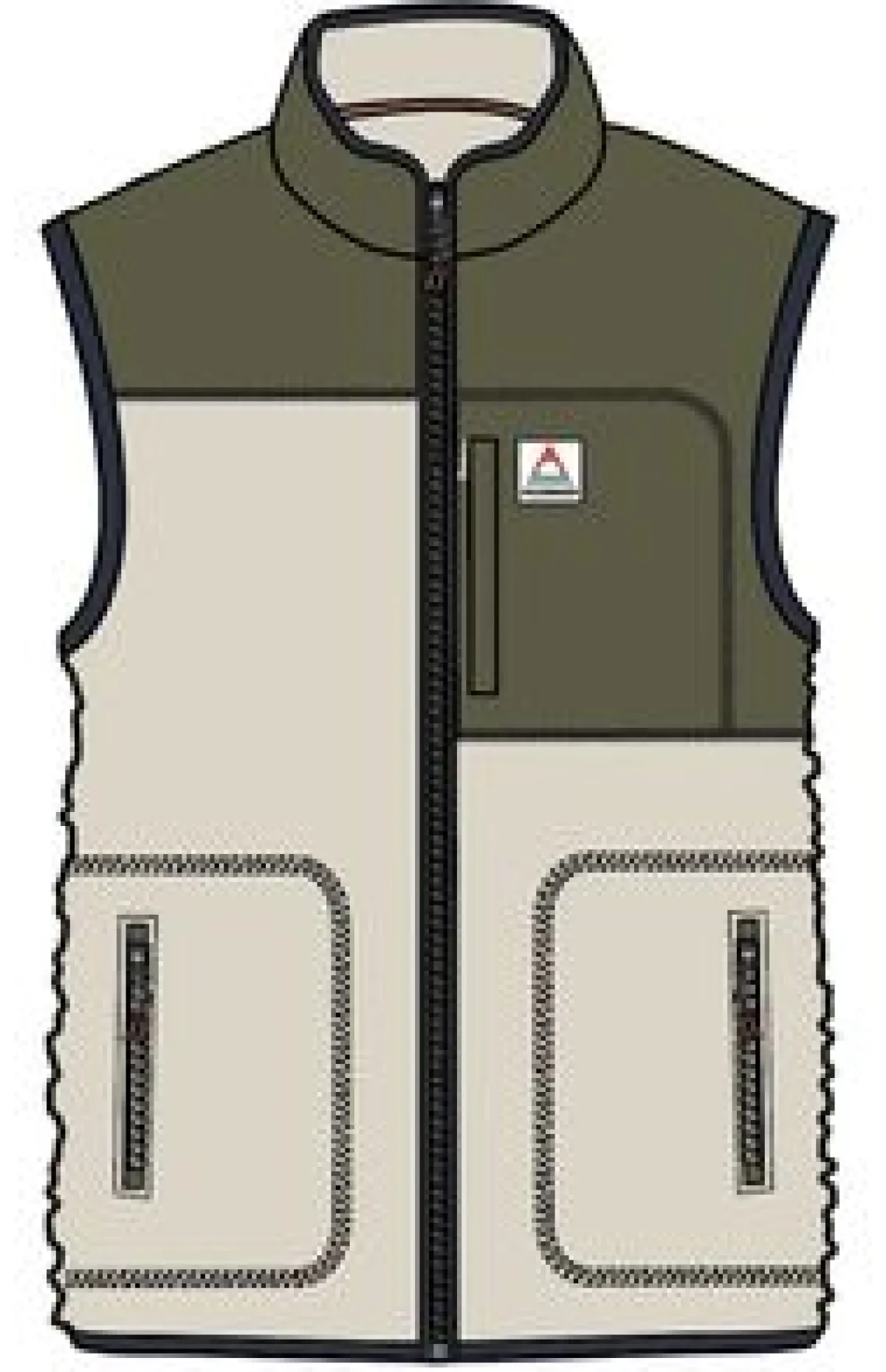Fleece|Fleece|Passenger Offgrid Recycled Sherpa Fleece Vest - Oatmeal/Khaki Oatmeal/Khaki