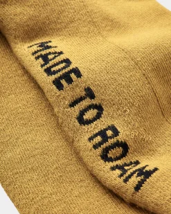 Surf Accessories|Surf Accessories|Passenger Organic Midweight Crew Socks - Mustard Yellow MustardYellow