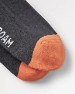 Socks|Passenger Organic Midweight Crew Socks - Charcoal