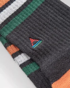 Socks|Passenger Organic Midweight Crew Socks - Charcoal