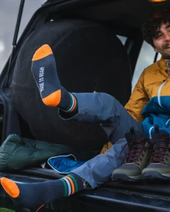 Socks|Passenger Organic Midweight Crew Socks - Charcoal