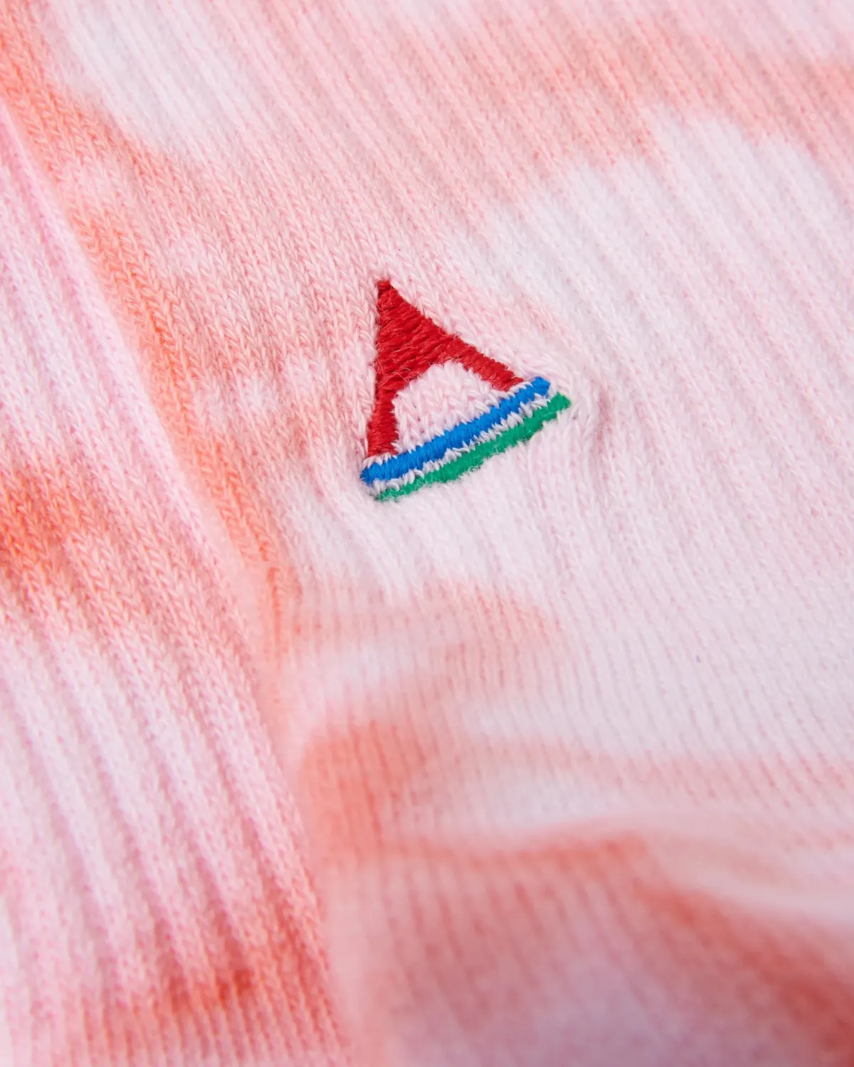 Surf Accessories|Socks|Passenger Organic Mid-weight Crew Socks - Tie Dye Shell Pink TieDyeShellPink