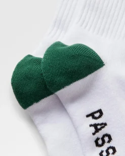 Socks|Passenger Organic Midweight Crew Socks - White