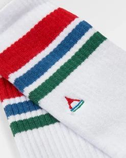 Socks|Passenger Organic Midweight Crew Socks - White