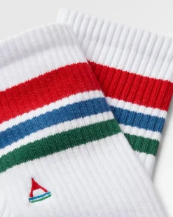 Socks|Passenger Organic Midweight Crew Socks - White