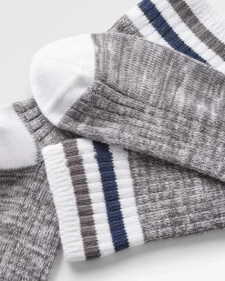 Socks|Passenger Organic Mid-weight Rib Socks - Gray Marl GrayMarl