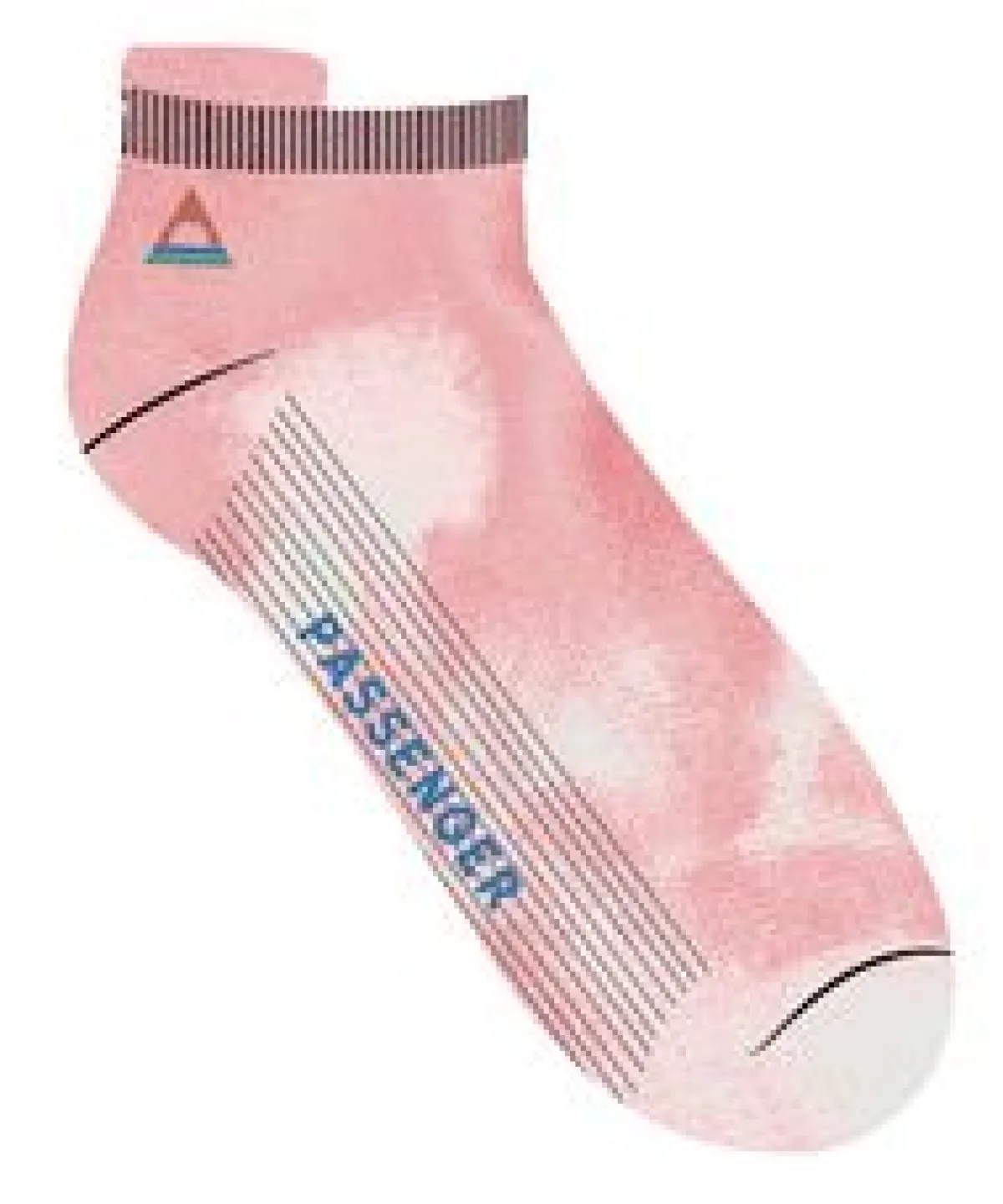 Socks|Passenger Organic Trainer Socks - Tie Dye Shell Pink TieDyeShellPink