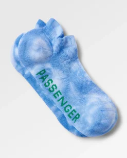 Socks|Passenger Organic Trainer Socks - Tie Dye Cornflower TieDyeCornflower