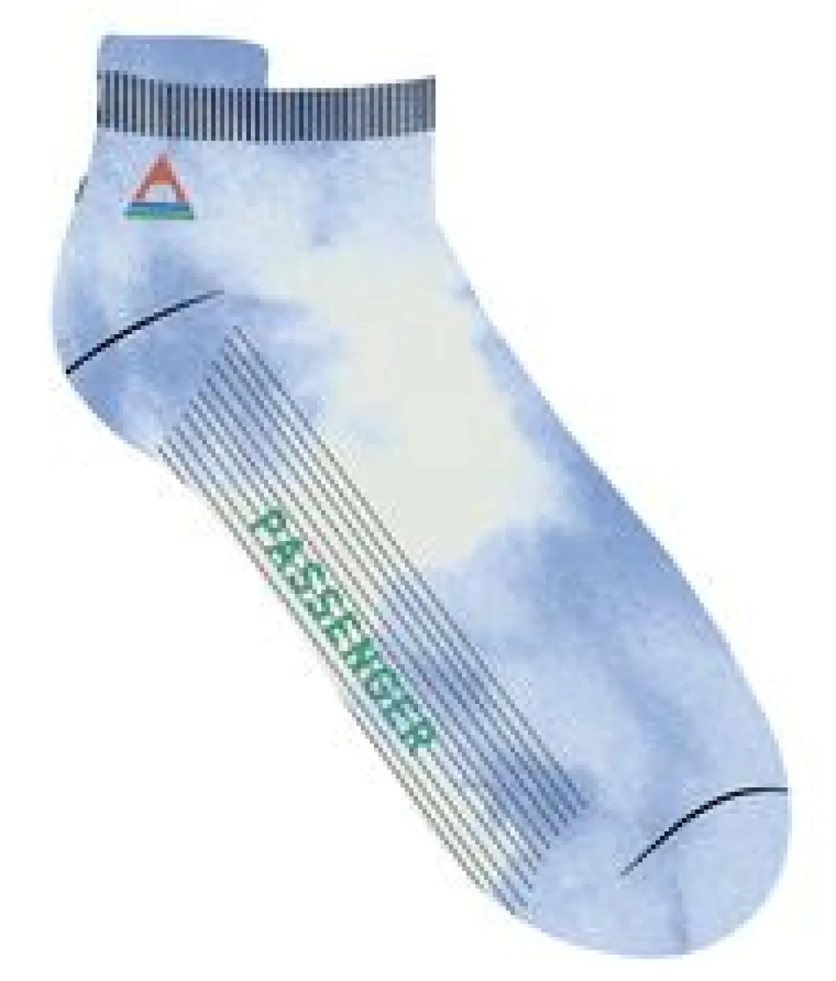 Socks|Passenger Organic Trainer Socks - Tie Dye Cornflower TieDyeCornflower