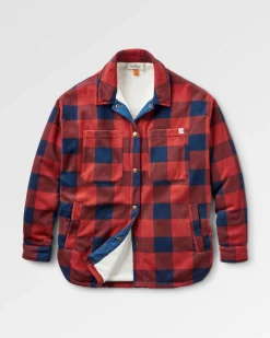 Fleece|Fleece|Passenger Orion Recycled Polar Fleece Long Sleeve Shirt - Red Ochre Buffalo RedOchreBuffalo