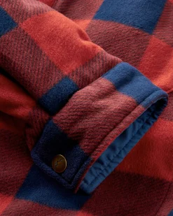 Fleece|Fleece|Passenger Orion Recycled Polar Fleece Long Sleeve Shirt - Red Ochre Buffalo RedOchreBuffalo