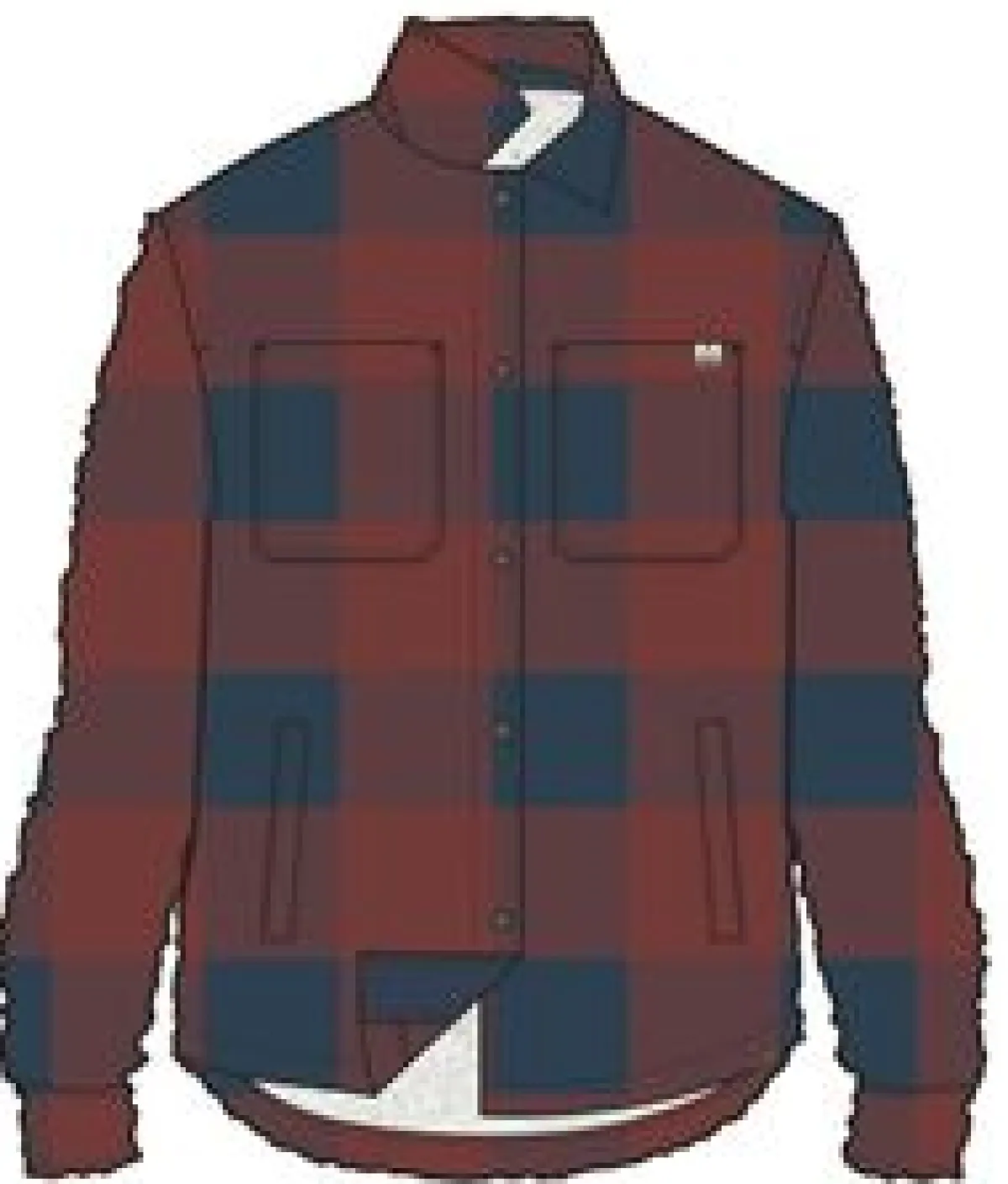 Fleece|Fleece|Passenger Orion Recycled Polar Fleece Long Sleeve Shirt - Red Ochre Buffalo RedOchreBuffalo