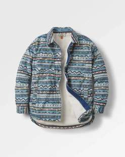 Fleece|Fleece|Passenger Orion Recycled Polar Fleece Long Sleeve Shirt - Mountain Geo Arctic MountainGeoArctic