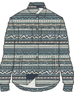 Fleece|Fleece|Passenger Orion Recycled Polar Fleece Long Sleeve Shirt - Mountain Geo Arctic MountainGeoArctic