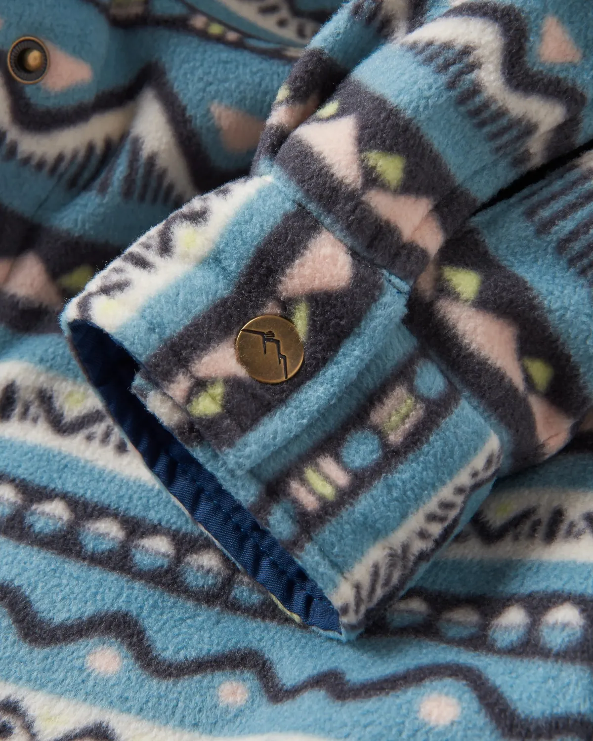 Fleece|Fleece|Passenger Orion Recycled Polar Fleece Long Sleeve Shirt - Mountain Geo Arctic MountainGeoArctic