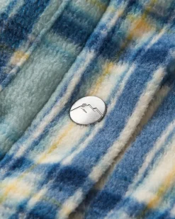 Overshirts|Fleece|Passenger Orion Recycled Polar Fleece Long Sleeve Shirt - Oatmeal/Arctic Check Oatmeal/ArcticCheck