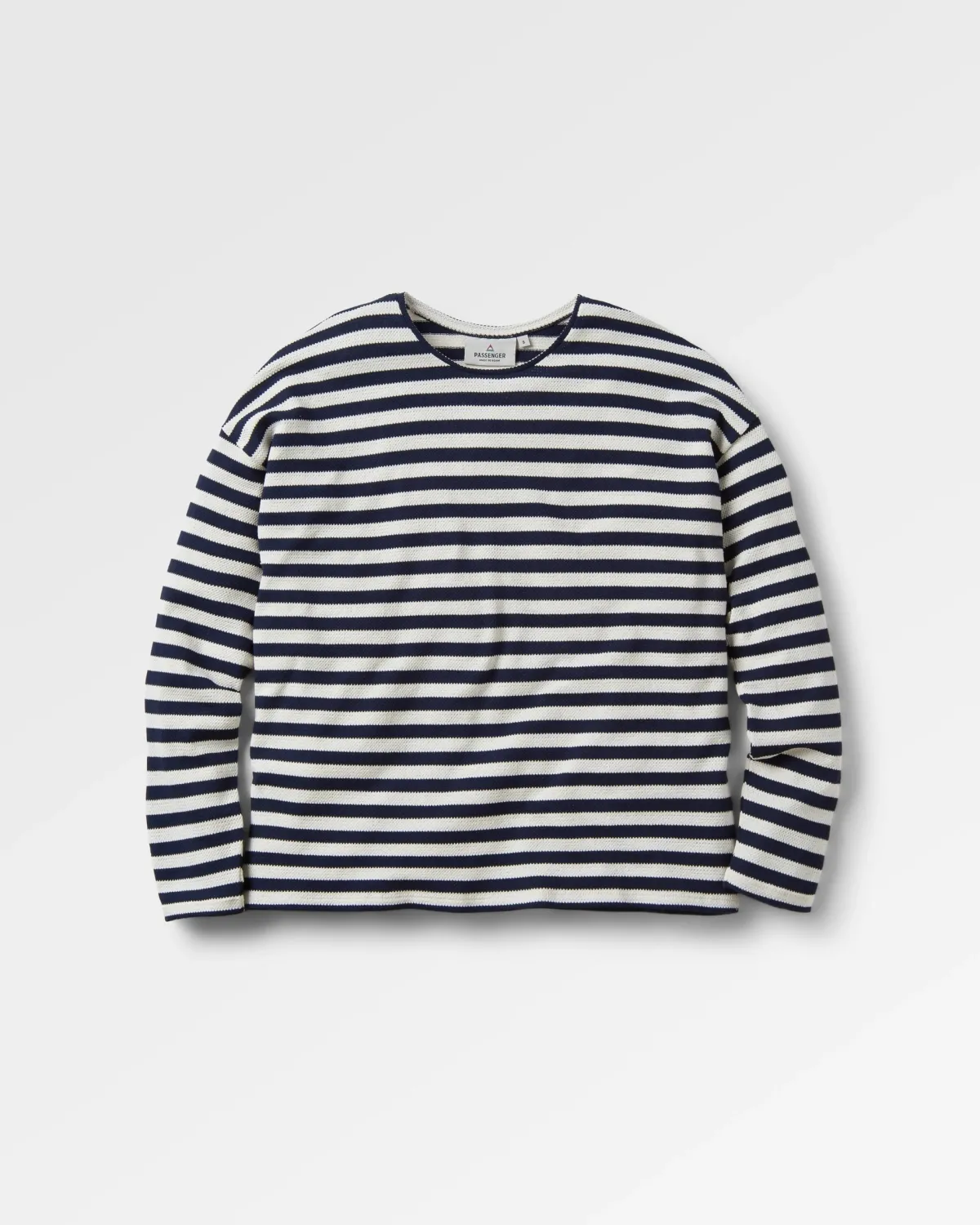 Tops & T-Shirts|Passenger Panorama Striped Long Sleeve T-Shirt - Deep Navy DeepNavy