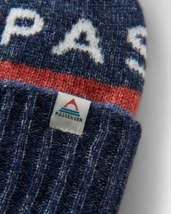 Beanies|Beanies|Passenger Recycled Bobble Hat - Rich Navy RichNavy