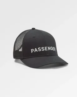 Caps & Hats|Caps & Hats|Passenger Recycled Cotton Trucker Hat - Black