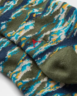 Socks|Passenger Peak Organic Midweight Crew Socks - Khaki Green KhakiGreen