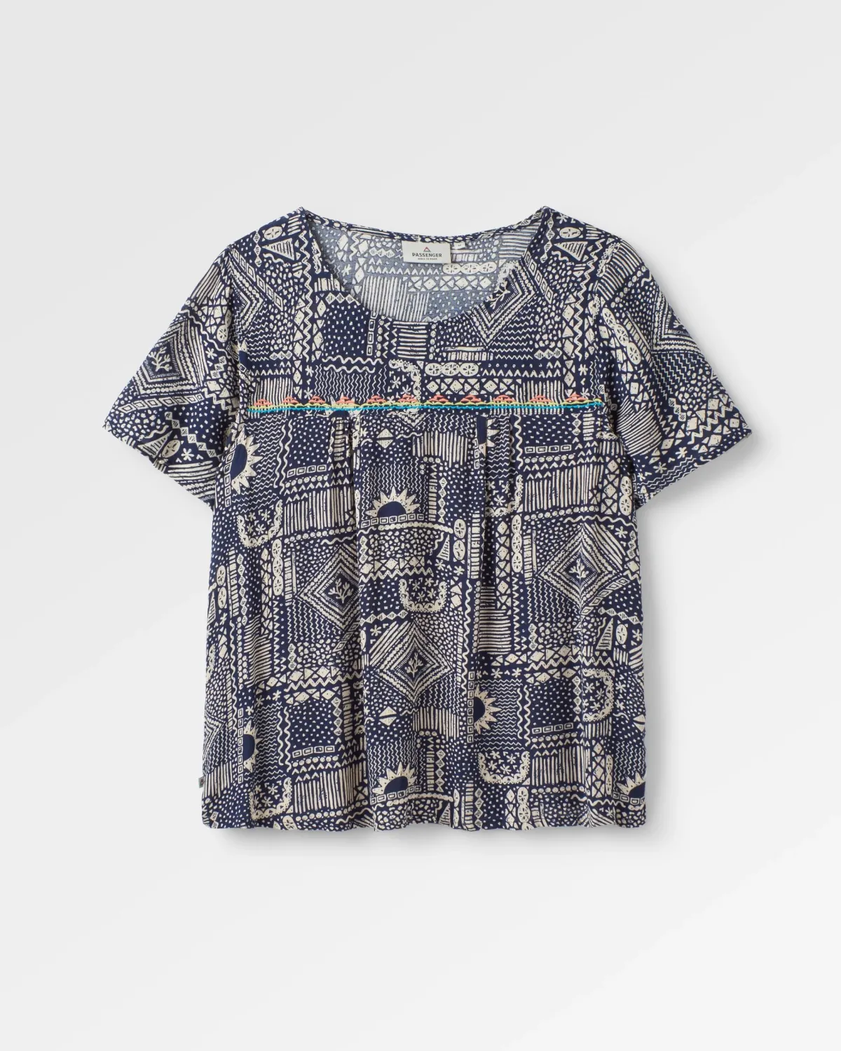 Tank Tops|Tops & T-Shirts|Passenger Petal Top - Vintage Patchwork Navy VintagePatchworkNavy