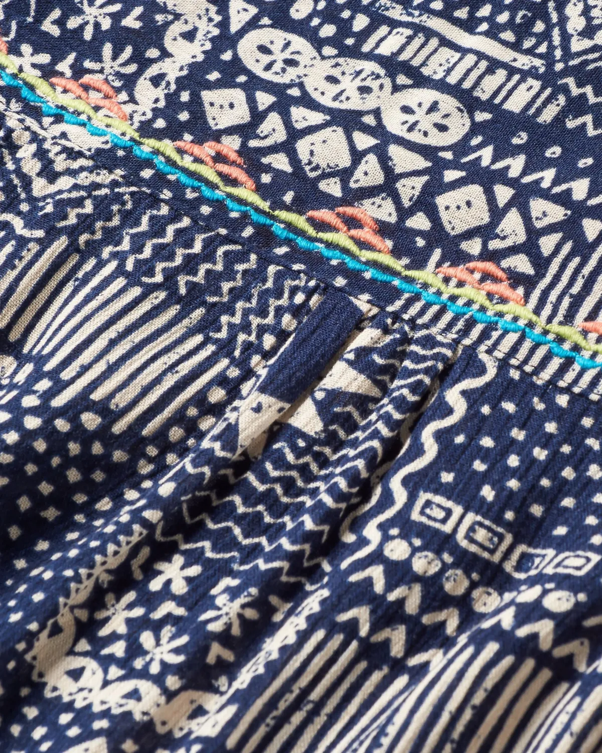Tank Tops|Tops & T-Shirts|Passenger Petal Top - Vintage Patchwork Navy VintagePatchworkNavy